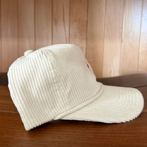 Cherry Drip Corduroy Rope Hat