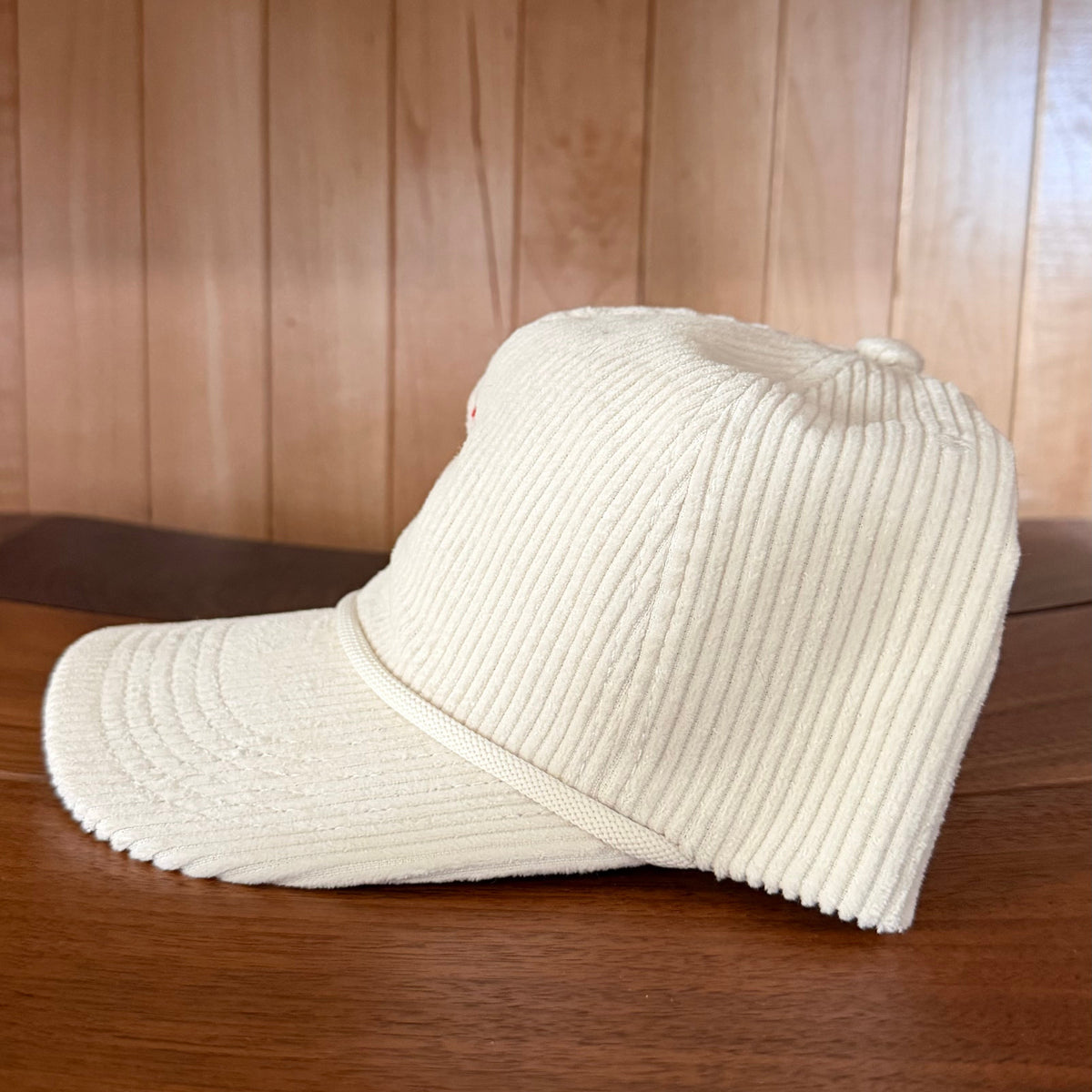 Cherry Drip Corduroy Rope Hat