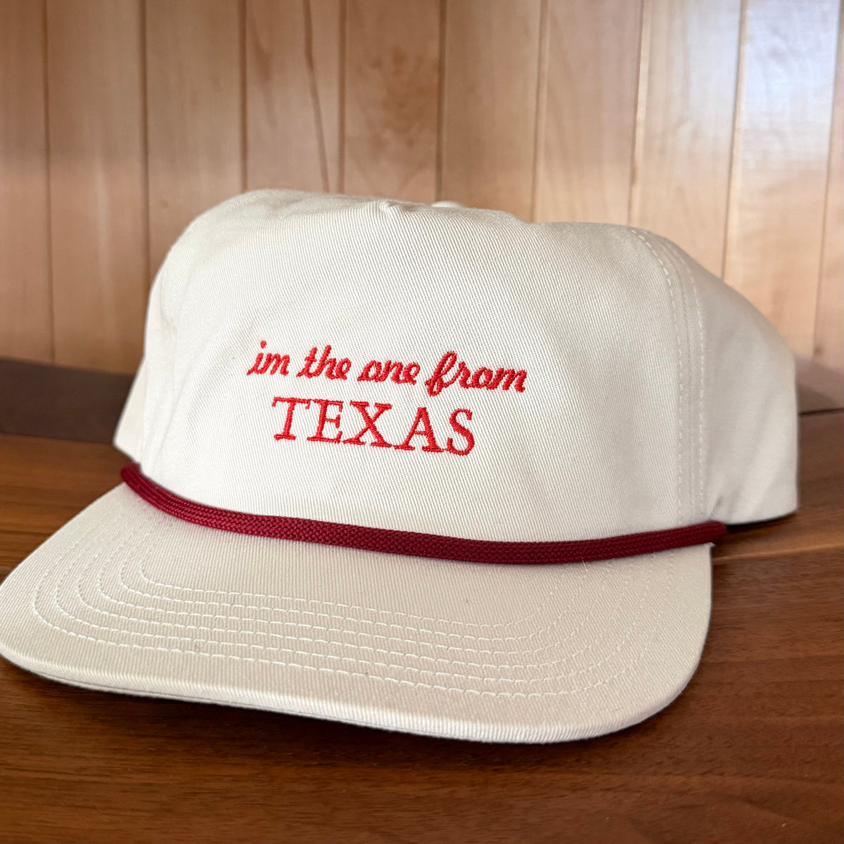 I'm The One From Texas Rope Hat